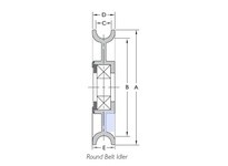 Fenner Drives RA3002 3" ROUND BELT IDLER