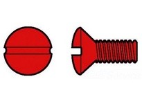 Hubbell Wiring RA38RPK100 WALLPLATE SCREW RED 100 Pack | Industrial Supplies