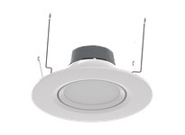 RAB RA6R109FA120WS RETROFIT ADJ DL 6IN 10W 900LM CRI90 ROUND 5CCT 120V WHITE