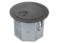 Hubbell Wiring RAFB4BLK ROUND AFB 4-G 6.5IN DEEP BLACK COVER | Industrial Supplies