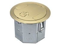 Hubbell Wiring RAFB4BRS ROUND AFB 4-G 6.5IN DEEP BRASS COVER | Industrial Supplies