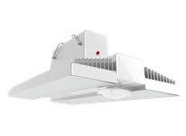 RAB RAIL175N/PIR/E RAIL 175W 4000K LED 120-277V PIR SENSOR BATTERY BACKUP WHITE/ALUMINUM