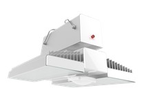 RAB RAIL90/PIR/E HIBAY 12737 LUMENS RAIL 90W 5000K LED 120V-277V PIR SENSOR BATTERY BACKUP WHITE/ALUMINUM