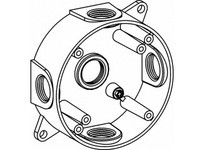 Orbit RB50-5-W 4 ROUND W/P BOX 5 1/2 HUBS - WHITE