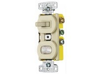 Hubbell Wiring RC309I COMBO 15A 3W TOG PILOT/ILLUM | YarinInd