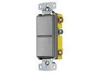 Hubbell Wiring RCD103GY 15A/120/277V DECO SP & 3WAY SW | YarinInd