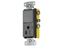 Hubbell Wiring RCD108BKTR COMBO DEC 15A SP&15A125V | YarinInd