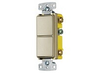 Hubbell Wiring RCD303I COMBO 2) 15A 3W ROCKER IV | YarinInd