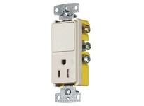 Hubbell Wiring RCD308LATR COMBO DEC15A 3-W&15A125V RCPT TR LA