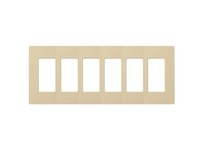 Hubbell Wiring RCW6I WALLPLATE 6G DEC SNAP-ON IV | High-Quality Wallplate