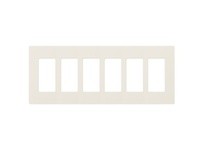Hubbell Wiring RCW6LA WALLPLATE 6G DEC SNAP-ON LA