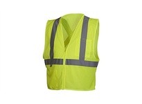 Pyramex RCZ2110X5 Type R - Class 2 Hi-Vis Lime Safety Vest with Reflective Tape 5X LargeType R - Class 2 Hi-Vis Lime Safety Vest