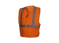 Pyramex RCZ2120X2 Type R - Class 2 Hi-Vis Orange Safety Vest with Reflective Tape 2X LargeType R - Class 2 Hi-Vis Orange Safety 
