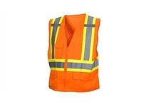 Pyramex RCZ2420X5 Type R - Class 2 Hi-Vis Orange Safety Vest 5X | YarinInd