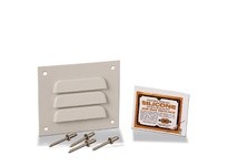 AttaBox RELPK3KIT Louver Plate Vent plus Silicone Pack and Four RivetsLouver Plate Vent Kit