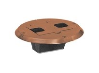 Hubbell Wiring RF506BN FLOOR BOX FLNG AND DOOR BROWN