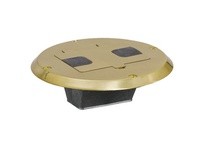 Hubbell Wiring RF506BR WOOD FLOOR BOX FLNG AND DOOR BRASS | High-Quality Industrial Supplies