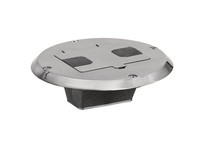 Hubbell Wiring RF506NI FLOOR BOX FLNG AND DOOR NICKEL