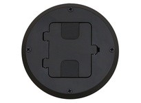 Hubbell Wiring RF515BK FLOOR BOX KIT WOOD FLR TYPE 1-G BK | Durable & Reliable
