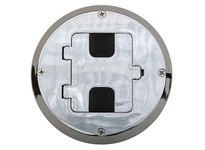 Hubbell Wiring RF515CH FLOOR BOX KIT WOOD FLR TYPE CHROME | Durable Solutions