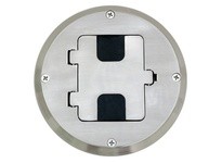 Hubbell Wiring RF515NI FLOOR BOX KIT WOOD FLR TYPE NICKEL