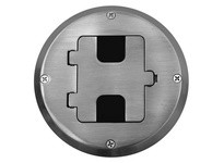 Hubbell Wiring RF515SS FLOOR BOX KIT WOOD FLR TYPE 1-G SS