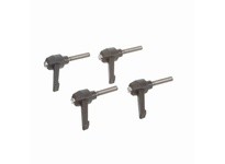 System Plast RH-10-BK-MSM6-30 Ratchet Handle (Male), Stainless Steel, M6 x 1 Thread, Black, Series RH-10Ratchet Handle (Male), S