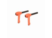 System Plast RH-30-OR-MP1213-60 Ratchet Handle (Male), Black Oxide Coated Steel, 1/2-13 Thread, Orange, Series RH-30Ratchet Hand
