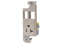 Hubbell Wiring RJ62LATR JLOAD 20A RECEPT TR & 2 PORTS LA