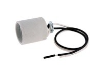 Hubbell Wiring RL156 LPHLDR MED BASE 12" LEADS SCRW MNT