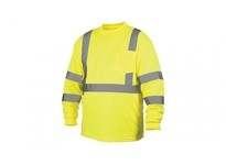 Pyramex RLTS3110NSX5 Hi-Vis Lime Long Sleeve T-Shirt Long Sleeve No Tape 5X LargeHi-Vis Lime Long Sleeve T-Shirt Long Sleeve No 