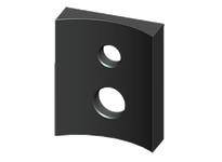 RAB RPA3L ROUND POLE ADAPTOR FOR ALED TO 3 RND POLE ALED10 13 20 26