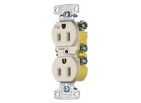 Hubbell Wiring RR15QLATR RCPT DUP TR 15A 125V QCK-PLT LA | YarinInd