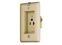 Hubbell Wiring RR201CHITR CLOCK HANG REC RCPT 20A 125V TR IV | Industrial Supplies