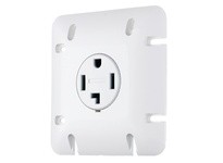 Hubbell Wiring RR430WIPCN RECPT SB 30A 125/250V FLNG WH W/PLT