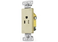 Hubbell Wiring RRD151ITR RESI SGL RCPT 15A 125V DEC TR IV