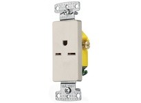 Hubbell Wiring RRD155LA RESI SGL RCPT 15A 250V S GRND DEC LA