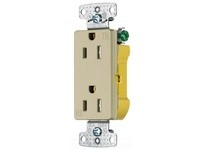 Hubbell Wiring RRD15EITR RCPT DUP DEC TR 15A 125V P-TERM IV