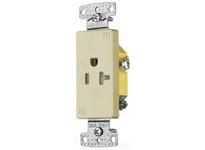 Hubbell Wiring RRD201ITR RESI SGL RCPT 20A 125V DEC TR IV
