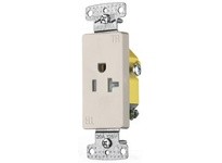 Hubbell Wiring RRD201LATR RESI SGL RCPT 20A 125V DEC TRLA | Quality Supplies