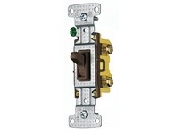 Hubbell Wiring RS115 RESI TOG SWITCH SP 15A 120V BR | YarinInd