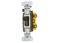 Hubbell Wiring RS315S RESI TOG SWITCH 3WP 15A 120V S GRD BR