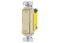 Hubbell Wiring RSD115IM ROCKER SW ON-OFFSP 15A 120/277V IV