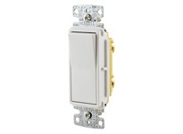 Hubbell Wiring RSD115W RESI ROCKER SW SP 15A 120/277V WH | Reliable Electrical Supplies