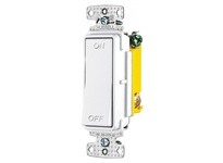 Hubbell Wiring RSD115WM ROCKER SW ON-OFFSP 15A 120/277V WH | Reliable Supplies