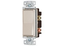 Hubbell Wiring RSD215AL RESI ROCKER SW DP 15A 120/277V AL | Industrial Supplies