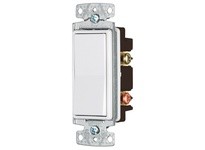 Hubbell Wiring RSD215W RESI ROCKER SW DP 15A 120/277V WH | Reliable Electrical Supplies