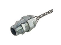 Remke RSRS-110-E Cord Connector steel 1/2" NPT cable range .562 - .625 with mesh