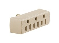 Hubbell Wiring RT300I TAP SINGLE TO 3 OUTLET 15A 125V IVORY | Industrial Supplies