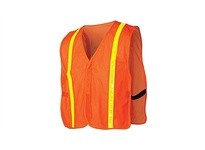 Pyramex RV120 Hi-Vis Orange Safety Vest with Reflective Material One Size Fits MostHi-Vis Orange Safety Vest with Reflective Mat